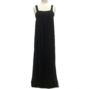 Carly Jean Black Gauze Tie Back Maxi Dress (Size S)
